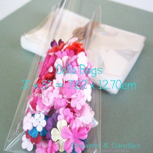 25 Klar cello Tüten 3x5&quot; -Transparente Cellobeutel -Lebensmittelecht Cellobeutel -Kleine CelloVerpackungstüten -Candy Cellophane Bags