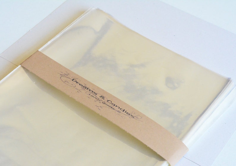 150 Clear Cello bags size 8 12 x 11 Food Safe Bags Food Safe Cello Bags Clear Cellophane Bags Transparent Cello Bags