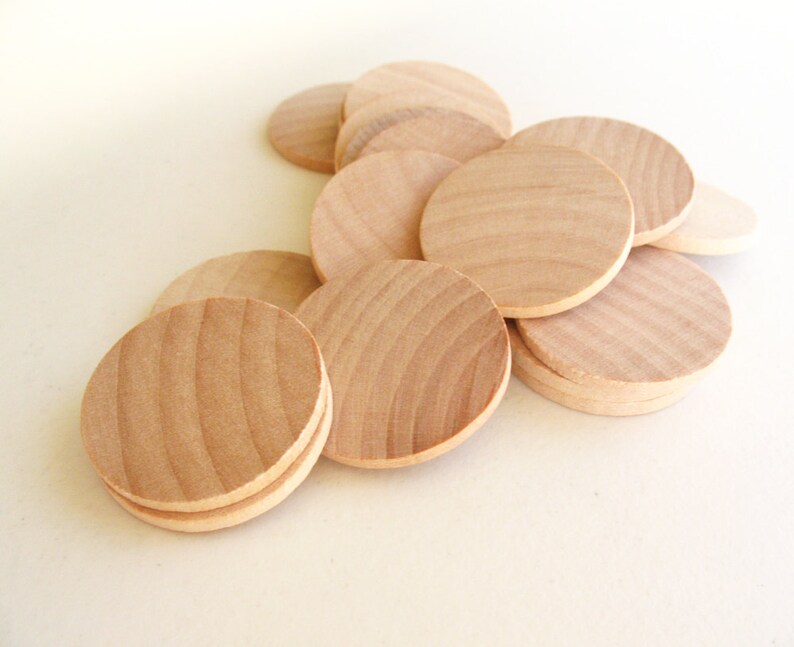 100 Unfinished Wooden Circles 1.50 Small Wooden Circles Etsy