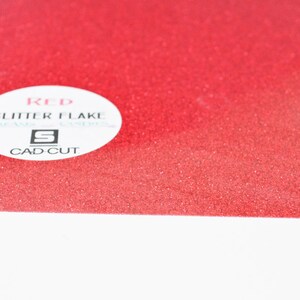 10x12 ""Rot Glitter Heat Transfer Vinyl -Glitzer Flocken HTV -Handwerk Eisen auf Vinyl -Dekorative Heat Vinyl -Transfer Heat Vinyl."