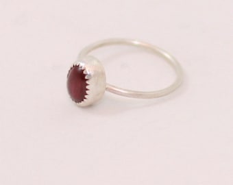 Ruby Ring in Sterling Silver