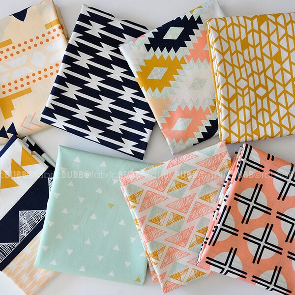 Arizona Fat Quarter Stoffpaket von April Rhodes für Kunstgalerie Stoffe, komplett