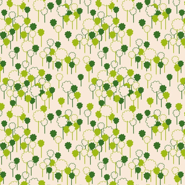 Forest in Off White, The Woodlands by Khristian A Howell for Anthology Fabrics, One Yard, 1 Yard