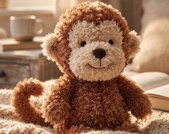 Jellycat Little Monkey Plush — Long-distance relationship gift，New baby welcome gift，College care package filler，Gift for girlfriend