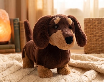 Jellycat Otto Sausage Dog Plush — Long-distance relationship gift，New baby welcome gift，College care package filler，Gift for girlfriend