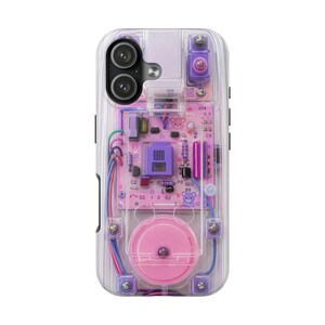 Pink Circuit Board Phone Case – Cyber Kawaii Y2K Girly Tech Cover