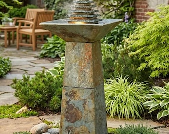 40-Zoll-Außenbrunnen aus Schiefer