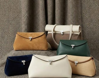 Borsa a tracolla in pelle bianca: elegante e minimalista