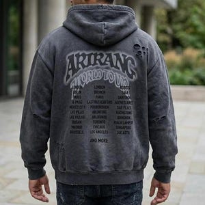 BTS Arirang World Tour Hoodie Kpop Sweat-shirt Fan de musique coréenne Cadeau Streetwear Unisexe