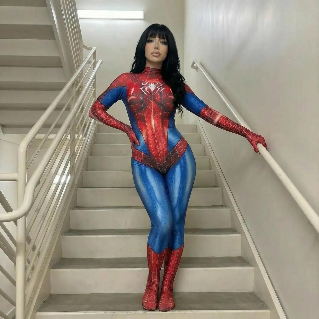 Spiderman Costume Gift Women Men Cosplay Suit Adult Superhero Jumpsuit Full Body Halloween Outfit - Etsy UK