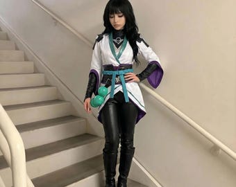 Valorant Sage Cosplay Costume for Women, White Robe Outfit Set, Video Game Cosplay Costume, Halloween Cosplay Gift for Her
