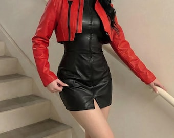 Yor Forger Cosplay Costume for Women, Spy x Family Outfit, Red Jacket Black Mini Dress Set, Anime Halloween Cosplay Gift for Her