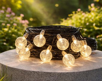 100 LED Solar String Lights: Waterproof Outdoor Garden Patio Wedding Christmas Decor 8 Modes