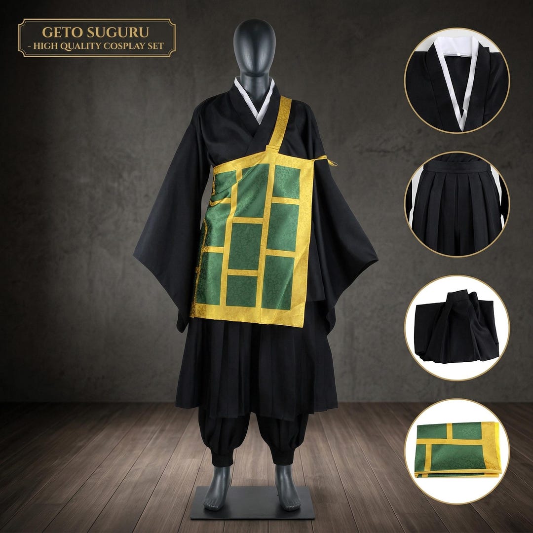 Geto Suguru Cosplay Costume - High Quality Anime Monk Robe - Jujutsu ...
