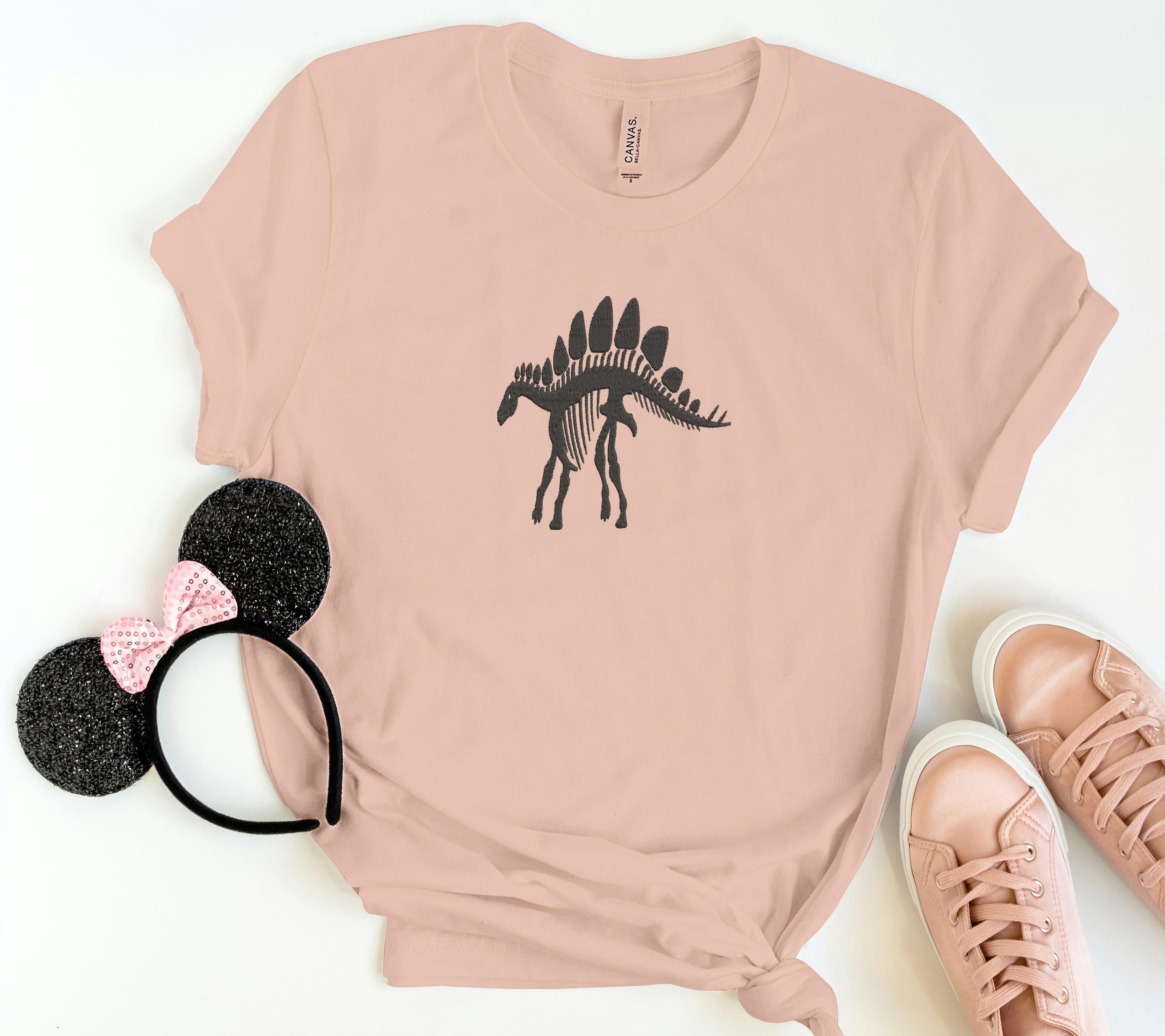 Dinosaur Skeleton Embroidery Design, T Rex Fossil Embroidery File ...