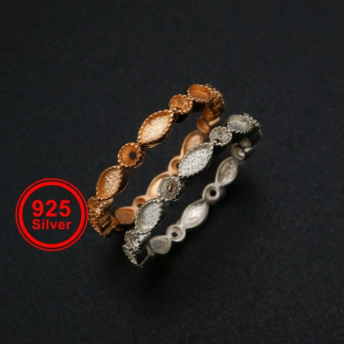 Keepsake Breast Milk Resin Ring Settings Art Deco Solid 925 Etsy