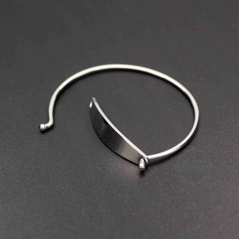 9x44MM Bar 2MM Thick Stainless Steel Blank Bangle Bracelet Cuff for Engraving DIY Supplies 1900195