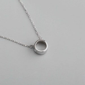1Pcs 6.5-8MM Solid 925 Sterling Silver Simple Round Gemstone Prong Bezel Settings DIY Pendant Necklace 16&#39;&#39;+2&#39;&#39; 1411239