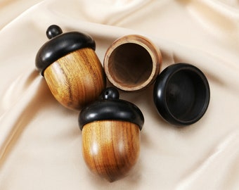 Caja de oración colgante con forma de bellota de madera, recipiente secreto para cenizas, frasco conmemorativo, caja de oración 1190029