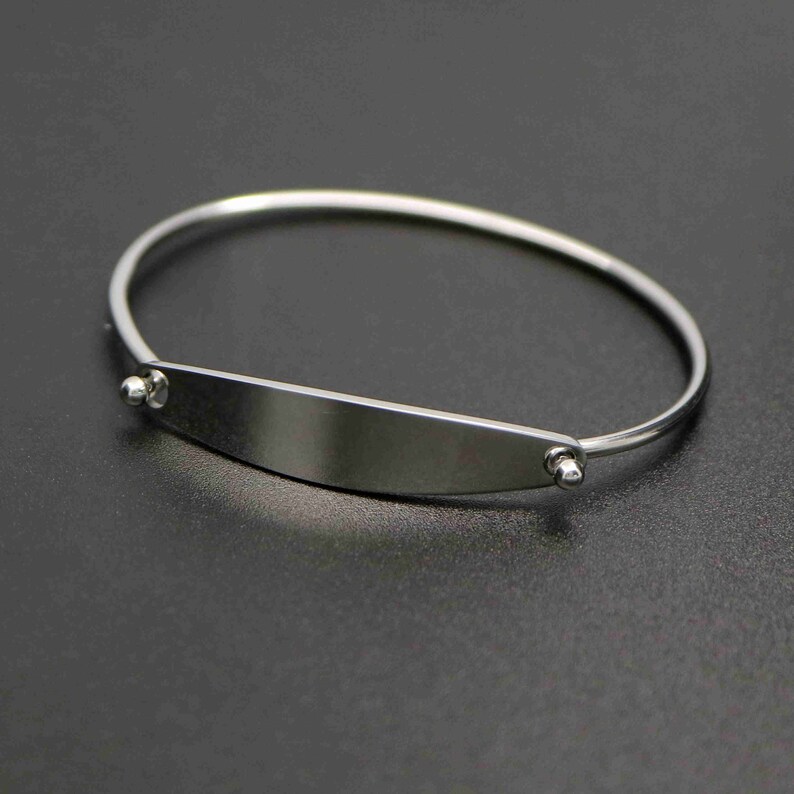 9x44MM Bar 2MM Thick Stainless Steel Blank Bangle Bracelet Cuff for Engraving DIY Supplies 1900195