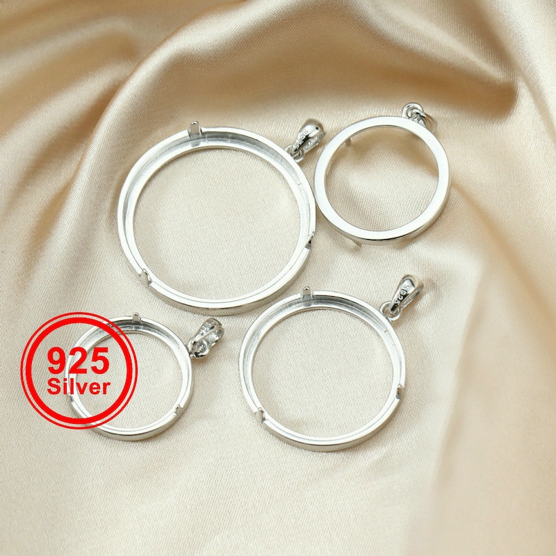 Silver Bezel Coins - Etsy
