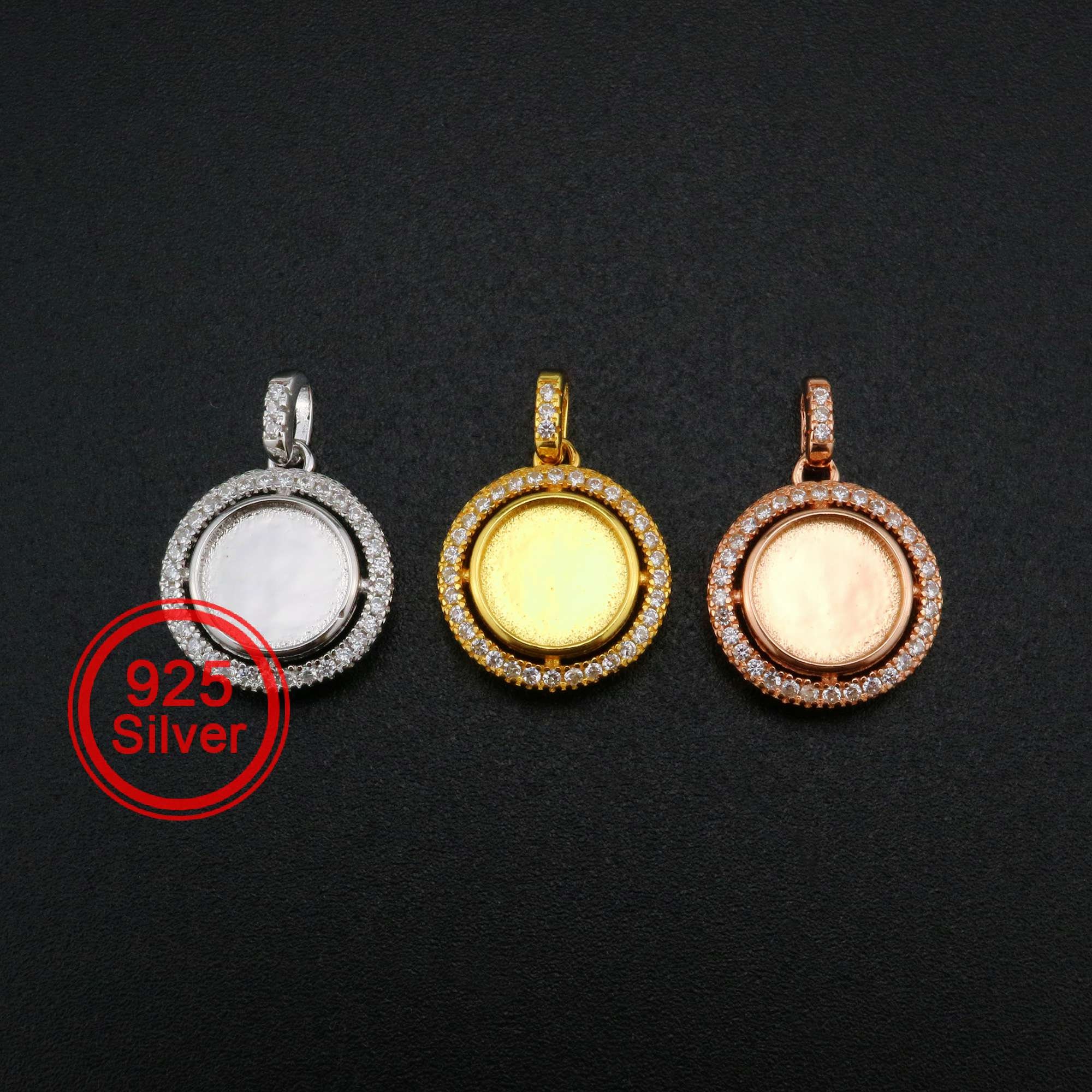 Keepsake Breast Milk Resin Round Pendant Bezel 8MM Solid Back Etsy