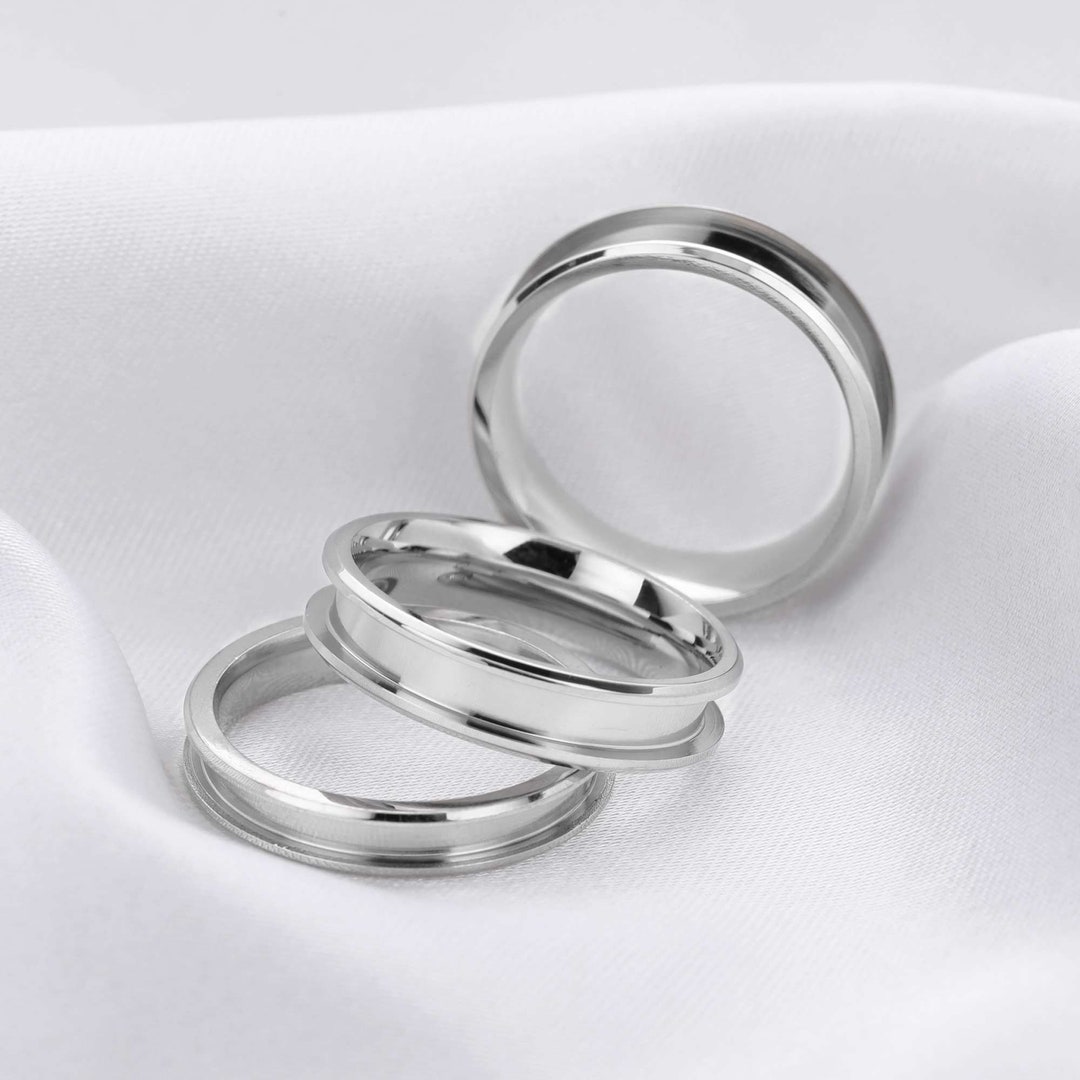 Keepsake Resin Ashes Channel Ring Settings channel Bezel Stainless Steel Ring Settings diy Jewelry Supplies 1294518 Etsy