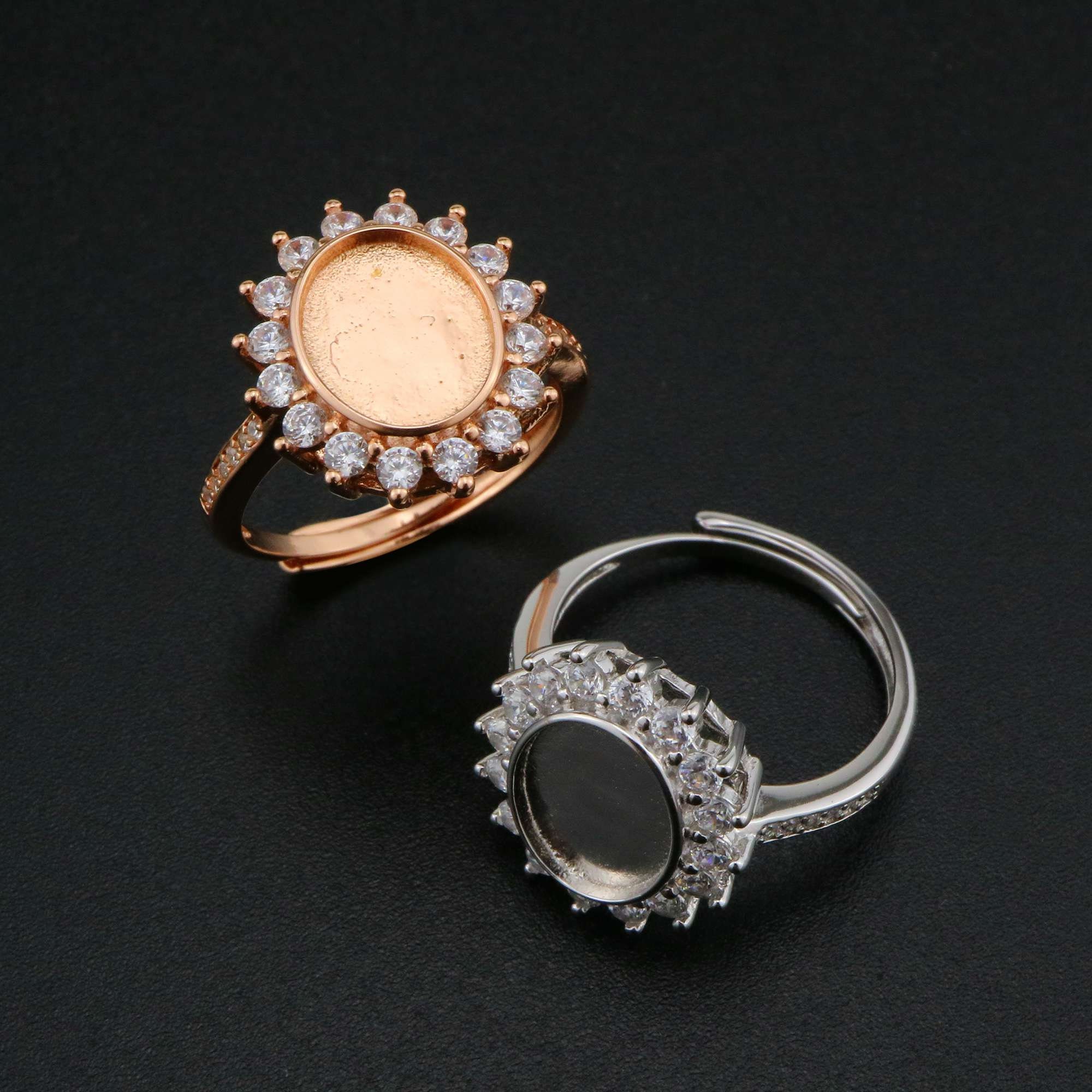 Keepsake Breast Milk Resin Ring Settings Oval Solid Back 925 Etsy