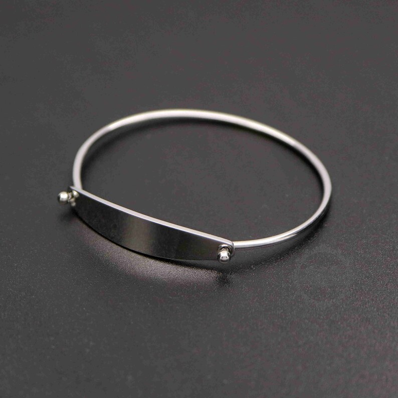 9x44MM Bar 2MM Thick Stainless Steel Blank Bangle Bracelet Cuff for Engraving DIY Supplies 1900195