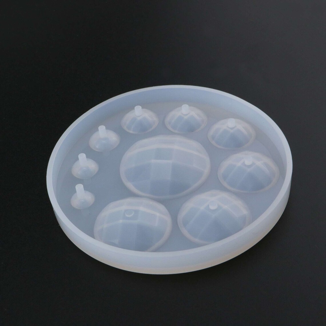 Facted Round Breast Milk Cabochon Silicone Mold Epoxy Resin Etsy