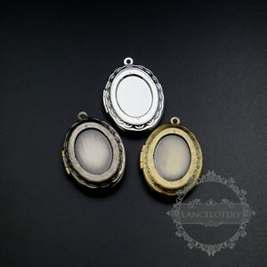 5 Stück 13x18mm Lünette antik silber,silber,bronze messing oval blank Foto Medaillon Anhänger Charme DIY Schmuck liefert 1121050