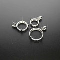 1Pcs 7-22MM Round Cabochon Bezel Solid 925 Sterling Silver DIY Prong Settings Pendant 1411233 product logo