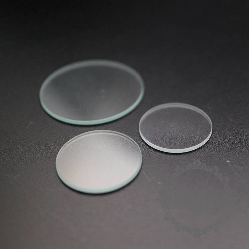 20pcs 16/18/25mm Diamter 1mm Thick Flat Glass Cover Cabochon Etsy