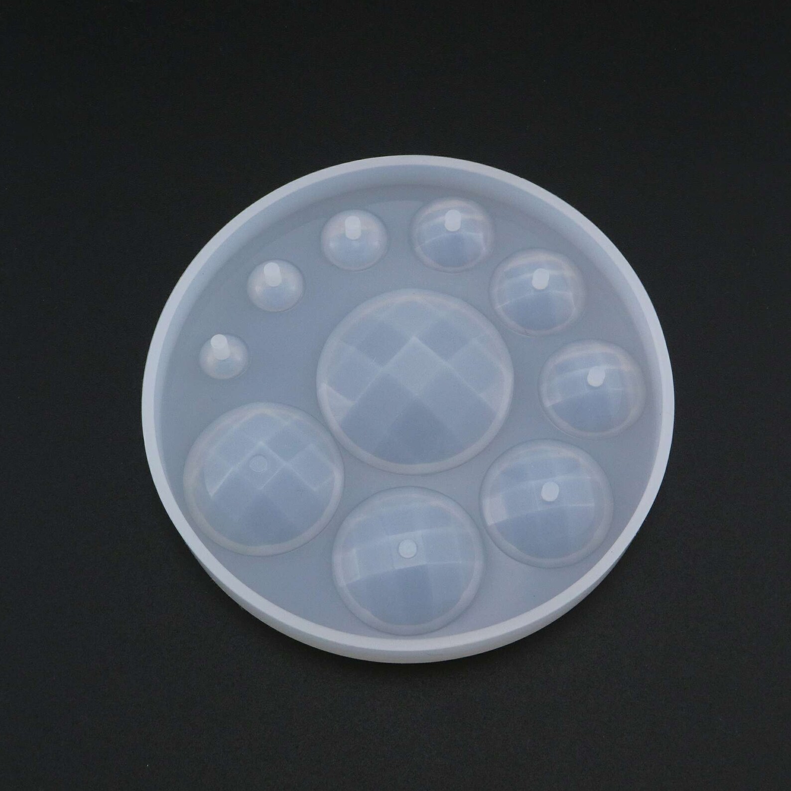 Facted Round Breast Milk Cabochon Silicone Mold Epoxy Resin Etsy