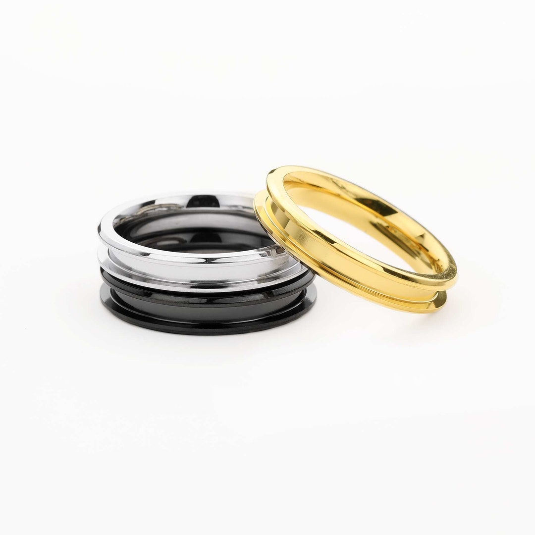 2MM Keepsake Breast Milk Resin Ashes Channel Ring Settings,channel ...