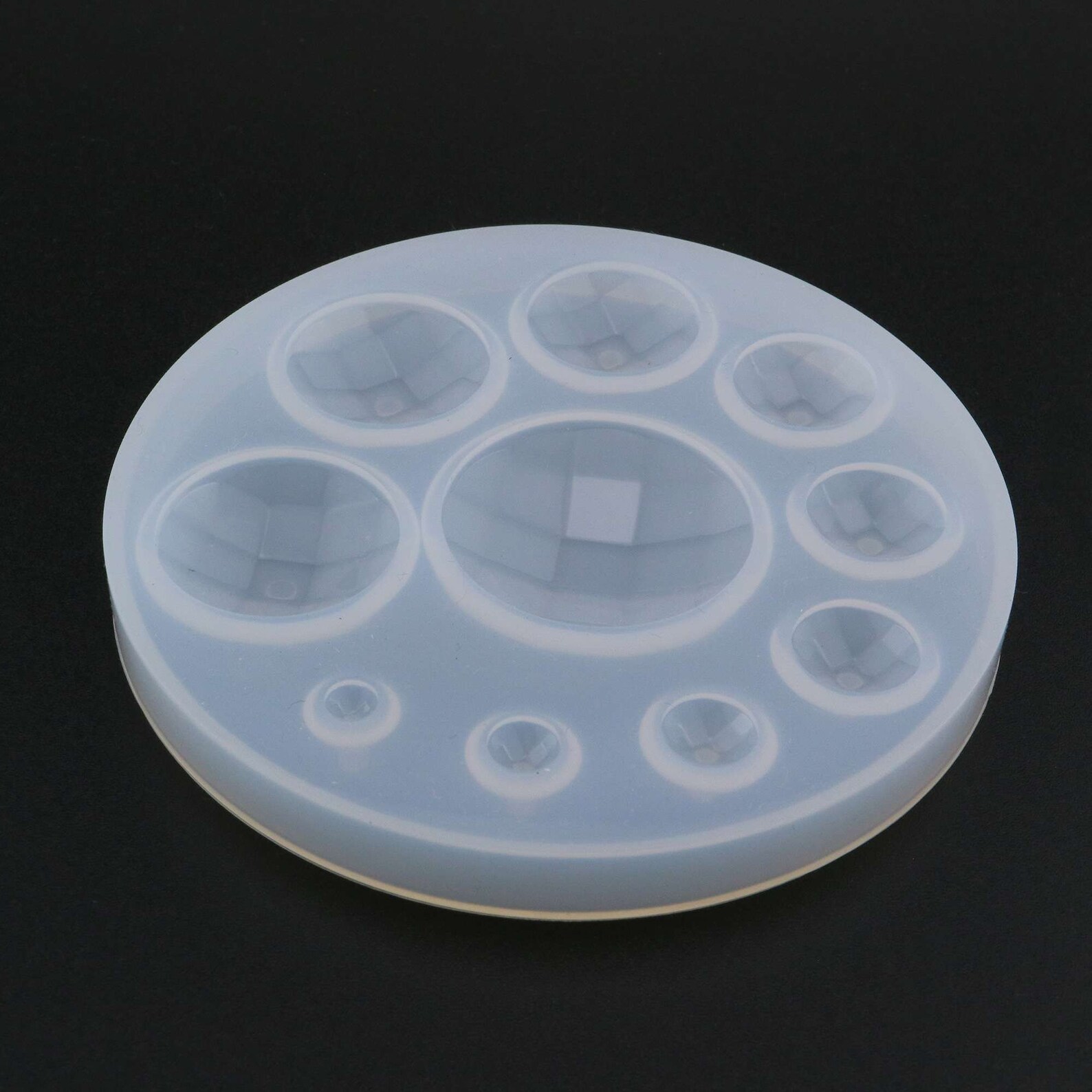 Facted Round Breast Milk Cabochon Silicone Mold Epoxy Resin Etsy
