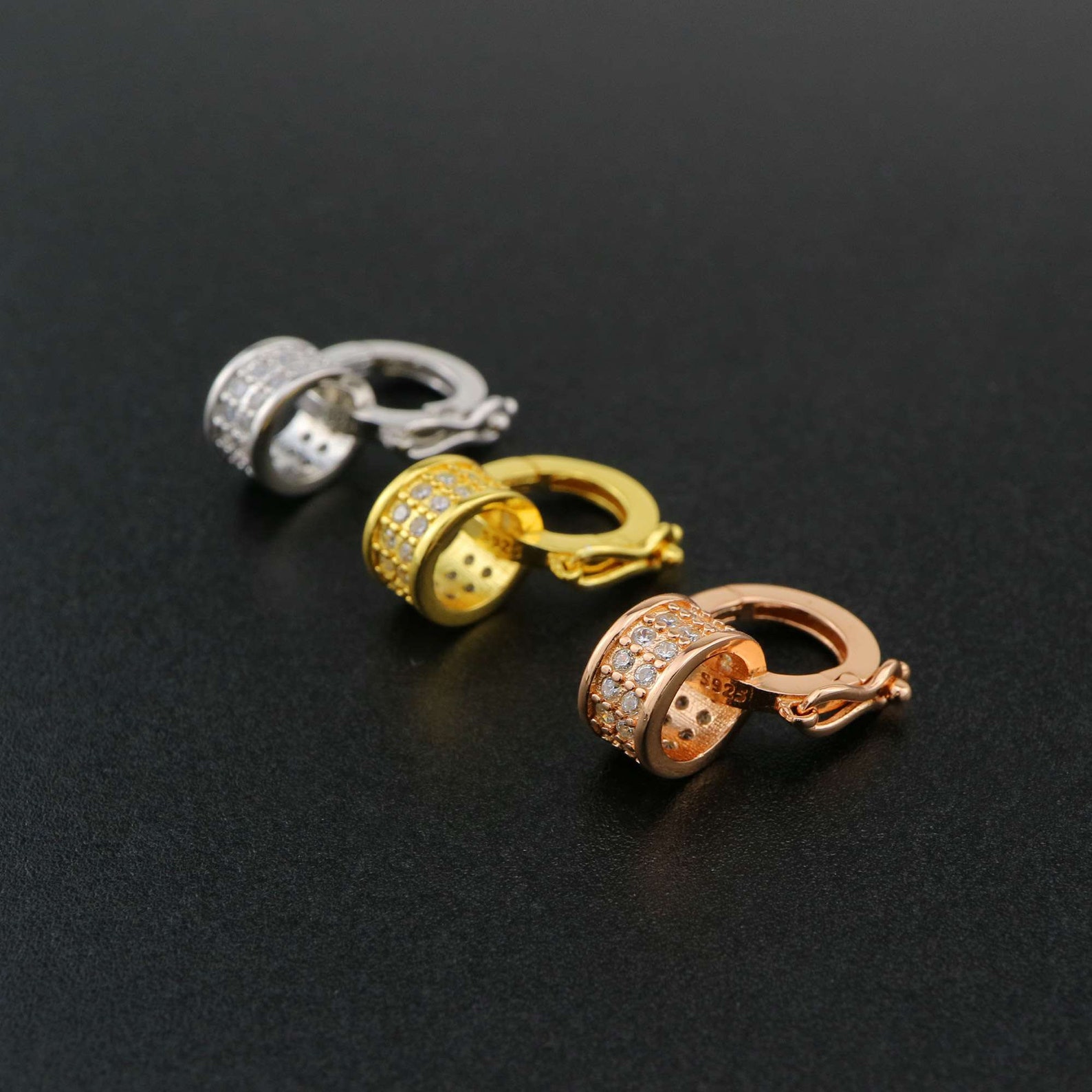 1Pcs 12x20MM Openable Pendant Connector Rose Gold Plated Solid Etsy