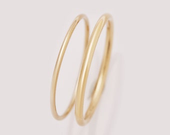 1PCS Simple Thin 14K Gold Filled Ring,Minimalist Ring,Simple Gold Filled Ring,Stackable Ring,DIY Ring Supplies 1294749
