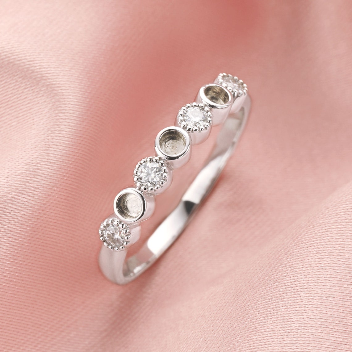 Keepsake Breast Milk Resin Round Ring Bezel Settingssolid 14K Etsy