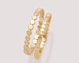 1PCS Faceted Bead 14K Gold Filled Ring,Minimalist Ring,Simple Gold Filled Faceted Bead Ring,Stackable Ring,DIY Ring Supplies 1294750