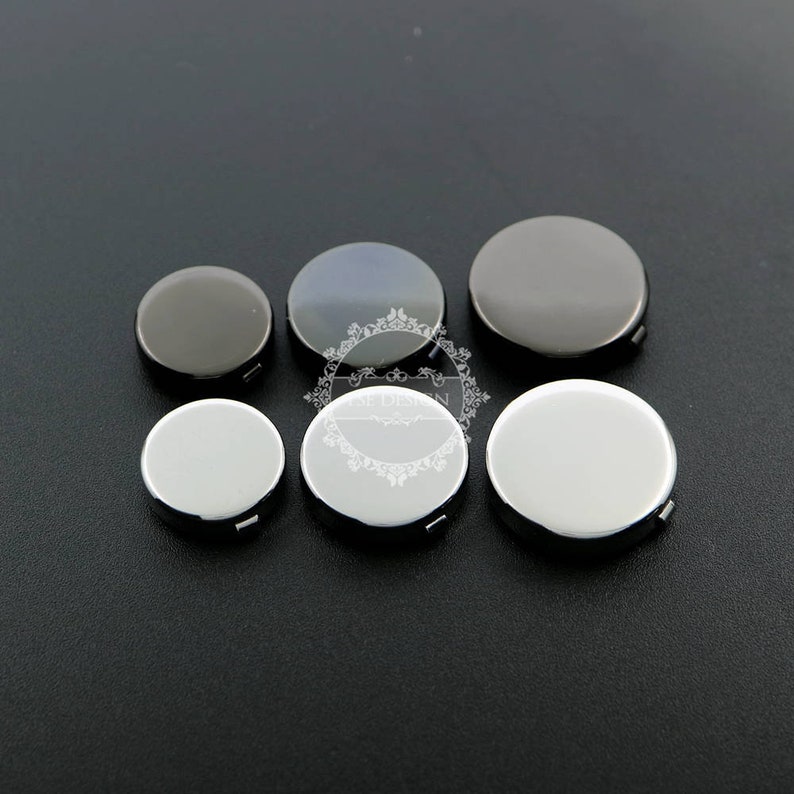 6pcs 15-20mm Silver,Gun Black Round Cuff Button Cover Cuff Links 6pcs 15-20mm Silver,Gun Black Round Cuff Button Cover Cuff Links