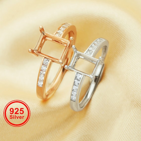 Ring Settings For Rectangular Stones
