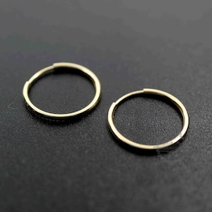 1pair 12-65MM 14K Gold Filled Color Not Tarnished 1.25MM 16Gauge Wire Beading Earrings Hoop Diy Earrings Supplies Findings 1705061