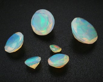 1Pcs Round Africa Opal October Birthstone Color Changing Faceted Cut AAA Grade Loose Gemstone Natural Semi Precious Stone DIY  4110175