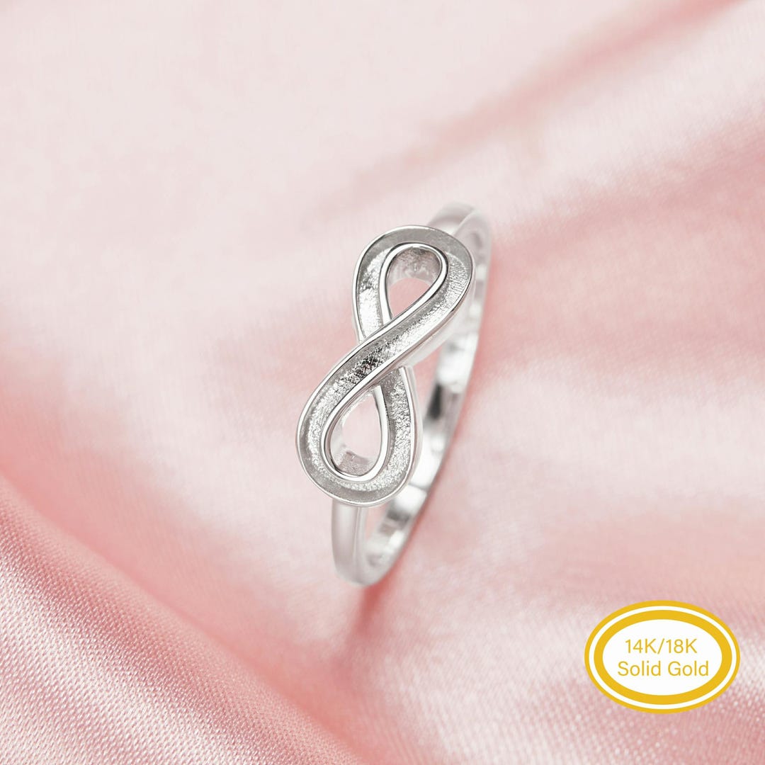 Minimalist Keepsake Mother Milk Resin Infinity Bezel Ring Settings ...