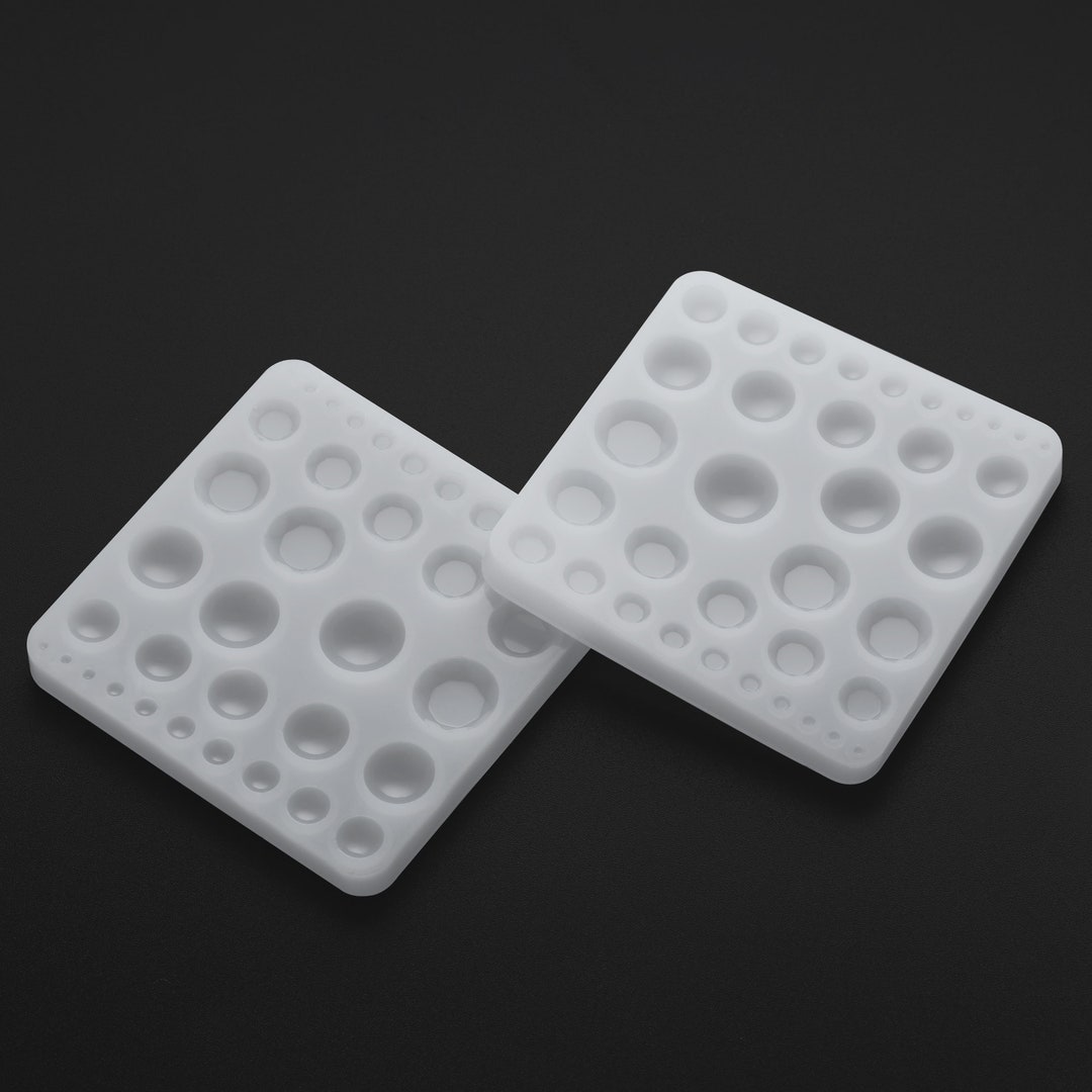 Breast Milk Faceted Cabochon Silicone Mold Round Epoxy Resin Keepsake