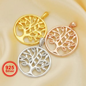 20MM Keepsake Breast Milk Resin Marquise Pendant Bezel Settings,Tree of Life Pendant,Solid 925 Sterling Silver Gold Plated Charm 1431169