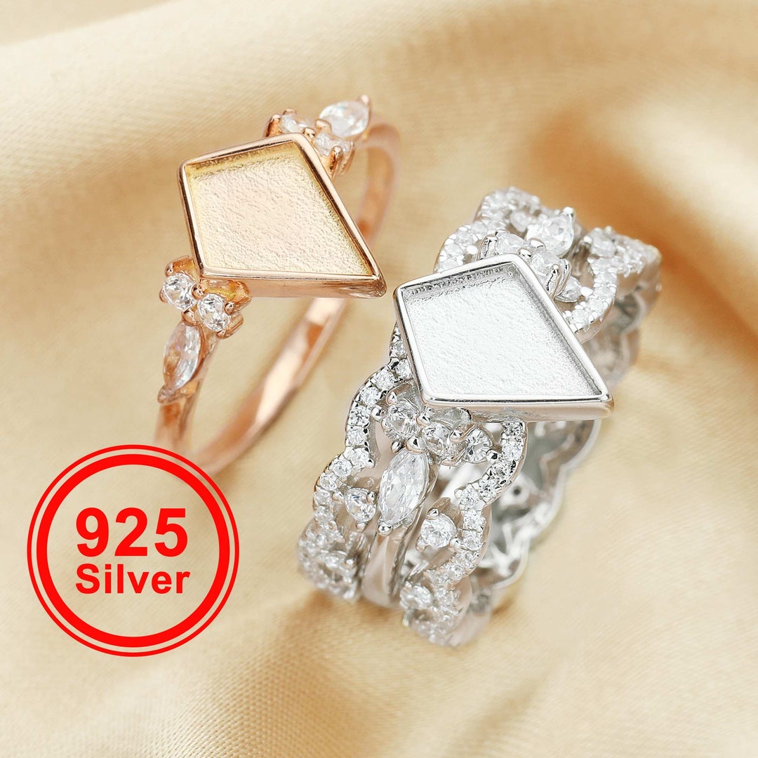 7x10mm Keepsake Breast Milk Resin Ring Settingsstackable Etsy