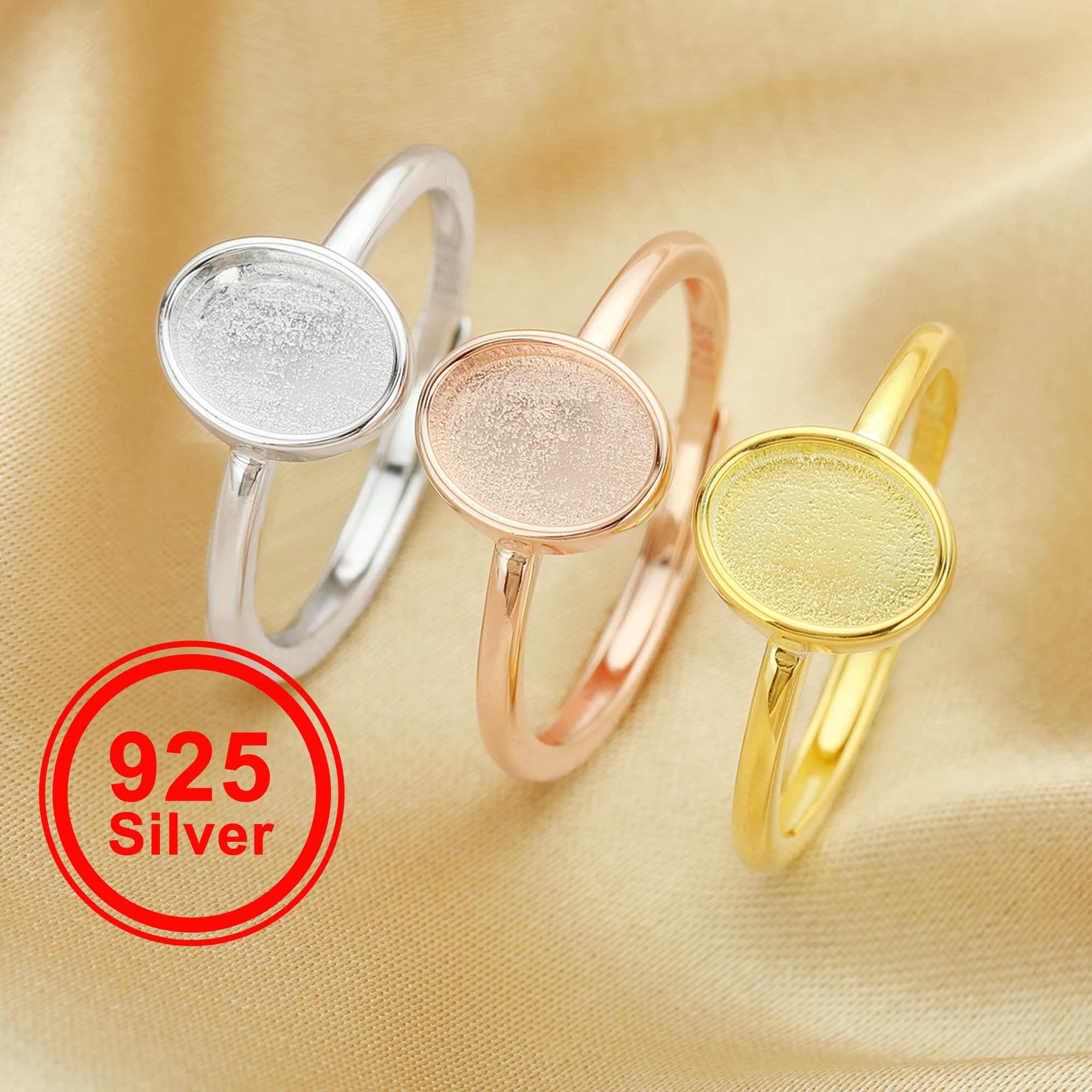 Rings Polished Stainless Steel Blank Ring Scr3055 10 Wholesale Jewelry Website 10 Unisex