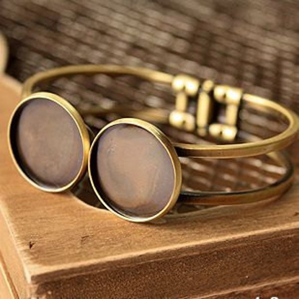 15pcs 20MM vintage brass bracelet blank,original raw brass braclet cuff 1900014